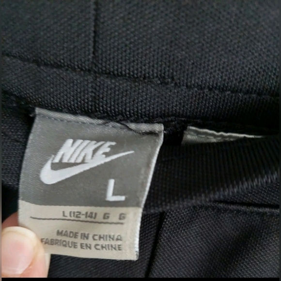 Nike Vintage Y2K Pull-on wide-Flare leg knit pants women's L/XL 12/14 Black - Picture 4 of 5